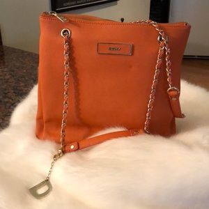 DKNY 100% Leather Tangerine Purse